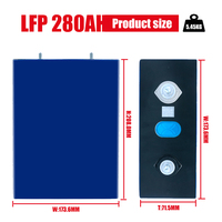 Cellules Lifepo4 EVE 280Ah 3.2V Entrepôt UE/Pologne Stock Grade A + Batteries prismatiques Lfp pour le stockage d'énergie solaire RV et camping