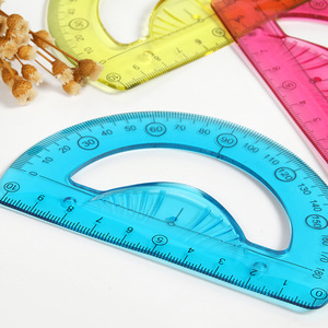 Tùy chỉnh 180 độ PVC linh hoạt thước đo góc và thước đo thuận tiện công cụ đo lường - Product Image 3