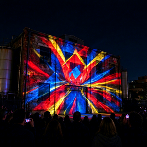 Projection LED IP65 gérée à distance pour les monuments urbains, les hôtels, les musées et les parcs, avec couleurs et logos personnalisés - Product Image 1