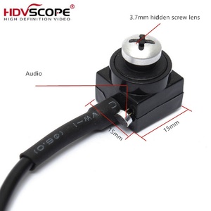 HDV OEM <span class=keywords><strong>1</strong></span>/<span class=keywords><strong>4</strong></span> "CMOS 15*15mm <span class=keywords><strong>800TVL</strong></span> Mini CMOS <span class=keywords><strong>CCTV</strong></span> Vídeo Micro Câmera Quadrada com Lente de Parafuso Pinhole e Áudio para Caixa De Correio Inteligente - Product Image 2