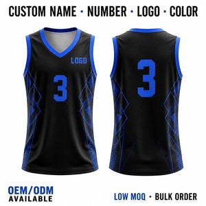 Maillot de basketball personnalisé avec motif diamant, sublimation OEM, sans manches, en polyester, tenue d'équipe, logo personnalisé, faible MOQ - Product Image 1