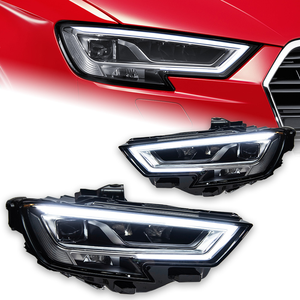 Feux de voiture pour Audi A3, projecteur de phare, lentille, <span class=keywords><strong>2017</strong></span> 2018 2019 2020, phare de signalisation, phares LED, DRL, accessoires automobiles - Product Image 1