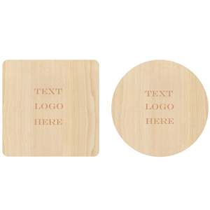 Posavasos de Madera de Acacia sin Acabado para Manualidades, con Puntos de Silicona Antideslizantes, Impresión UV, para Pintar, Grabar y Decorar el Hogar - Product Image 3