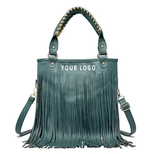 OEM Manufacturer New Arrival Ladies Hobo Bags Women Shoulder Fringe Leather Tote Bag Designer Luxury Woman Handbag