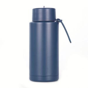 Botella de Agua Deportiva de Acero Inoxidable 316 con Aislamiento al Vacío, Personalizada, para Exteriores, Gran Capacidad de 34 oz, con Pajita para Uso en Automóvil, Mantiene la Temperatura de 6 a 12 Horas - Product Image 3