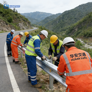 Barandilla de Seguridad para Carreteras de Acero Galvanizado de Alta Resistencia de 3.0 mm, Barandilla de Seguridad para Carreteras de 3 Ondas Tipo W, Barrera de Seguridad Antirrobo para Autopistas - Product Image 5