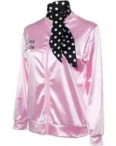 Set Costume Anni '50 con Giacca in Raso Rosa per TV e <span class=keywords><strong>Film</strong></span>, Travestimento di Halloween per Donne e Ragazze - Product Image 6