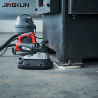 Ponceuse de sol portative à trois roues JINGKUN Modèle JK3W – Machine de polissage d'angle haute vitesse pour chantier, qualité certifiée
