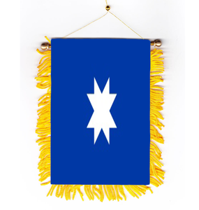 Bandera de la Nación Mapuche 2026 Promoción 100% Poliéster Bandera Personalizada Mini Bandera para Ventana de Coche - Product Image 1