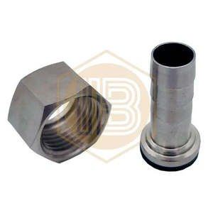 Dado metallico dritto da 10 mm e filettatura piatta BSP - Product Image 1