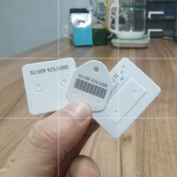 Blanc rose papier carton personnalisé imprimé collier boucle d'oreille carte avec logo texte pour bijoux affichage étiquette volante