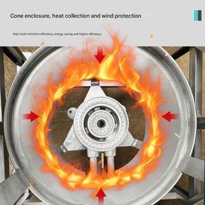 เตาหม้อซุปแบบเคลื่อนย้ายได้และหมุนได้สำหรับตุ๋นอาหาร ทำซุป ต้มน้ำ ทอดส่วนผสมต่างๆ - Product Image 6