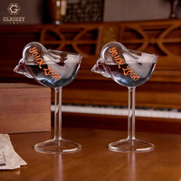 Verres à Martini en forme de coquille de conque de 160 ml, verres à cocktail en forme de coquille, gobelets à vin personnalisés pour restaurants et mariages