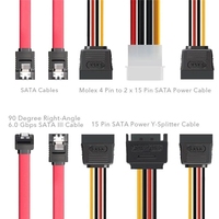 2.5 Inci Ke 3.5 Inci 2-Bay HDD Eksternal SSD Bracket Metal Mounting Kit Adapter Mendukung dengan Set Kabel Daya Data SATA