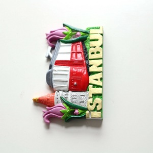 Magnete per Frigorifero 3D Dipinto a Mano in Poliresina, Souvenir <span class=keywords><strong>di</strong></span> <span class=keywords><strong>Istanbul</strong></span> con Mecca Blu e <span class=keywords><strong>Torre</strong></span> <span class=keywords><strong>di</strong></span> <span class=keywords><strong>Galata</strong></span> - Product Image 4