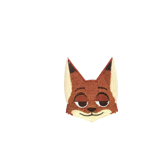 Toppe Ricamate in Ciniglia <span class=keywords><strong>Mr</strong></span>. Fox Pazzo, Simpatici Cartoni Animati per Bambini, Design Personalizzato Ecologico - Product Image 5