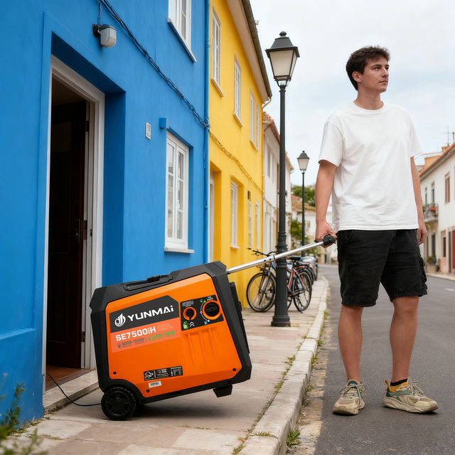 6KW 230V 240V 50HZ 60HZ Dual Fuel Inverter Generator Gasoline LPG Compatible Ultra-Quiet Portable Power for Camping Backup