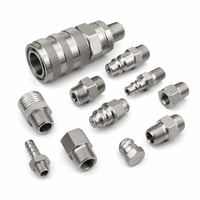 Pièces de raccordement rapide en acier inoxydable 316 sur mesure, usinage CNC pour fournisseur OEM, ISO 9001, 0,005 mm, MOQ 1