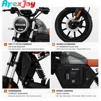 Bicicleta Eléctrica Apexjoy TROMOX-M03T, 400W, 48V24Ah, Alcance de 80km, 25km/h, Cuadro Ligero de 55kg, Aplicación Inteligente, GPS, Anti-Robo de Fábrica