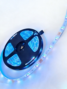 Tira de Luces <span class=keywords><strong>LED</strong></span> RGB SMD2835 WS2811 de 12V-<span class=keywords><strong>5050</strong></span>-60LED/M-5M - Adaptador de Pared de 2A con Control Remoto de 24 Teclas, IP33, Plástico/Empaque - Product Image 3