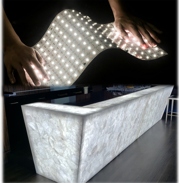 Soft Thin LED Light Panel Sheet with Lenses CRI 90+ Wide Light Spread LED Sheets for Backlighting Wall and Glow Letters