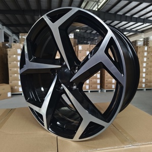 <span class=keywords><strong>Jantes</strong></span> en alliage d'aluminium SYAC <span class=keywords><strong>17</strong></span> <span class=keywords><strong>pouces</strong></span>, style original, 17x7.<span class=keywords><strong>5</strong></span> PCD5*112, face usinée noire, haute résistance et faible poids pour <span class=keywords><strong>Golf</strong></span> Polo - Product Image 5