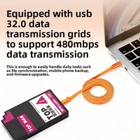 Cable Plano Magnético de 240W con Doble Conector Tipo-C para Carga Rápida y Transferencia de Datos para Teléfonos Móviles iPhone