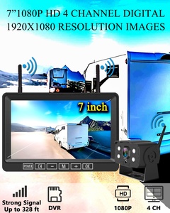 Không dây xem phía sau xem máy ảnh rõ ràng tầm nhìn ban đêm HD 1080P 7 ''cảm ứng Key Monitor đối với Trailer Camper Motorhome - Product Image 5