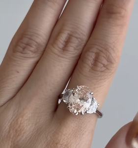 เครื่องประดับสั่งทำพิเศษ แหวนทองแท้ 9k 10k 14k 18k ทองคำขาว ทองคำชมพู ทองคำเหลือง ประดับเพชร/พลอยจากแล็บ ผลิตจากโรงงาน - Product Image 3