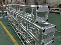 Structure de scène en alliage d'aluminium de haute qualité certifiée TUV, avec connecteurs carrés argentés, pour DJ, concerts, fêtes et événements
