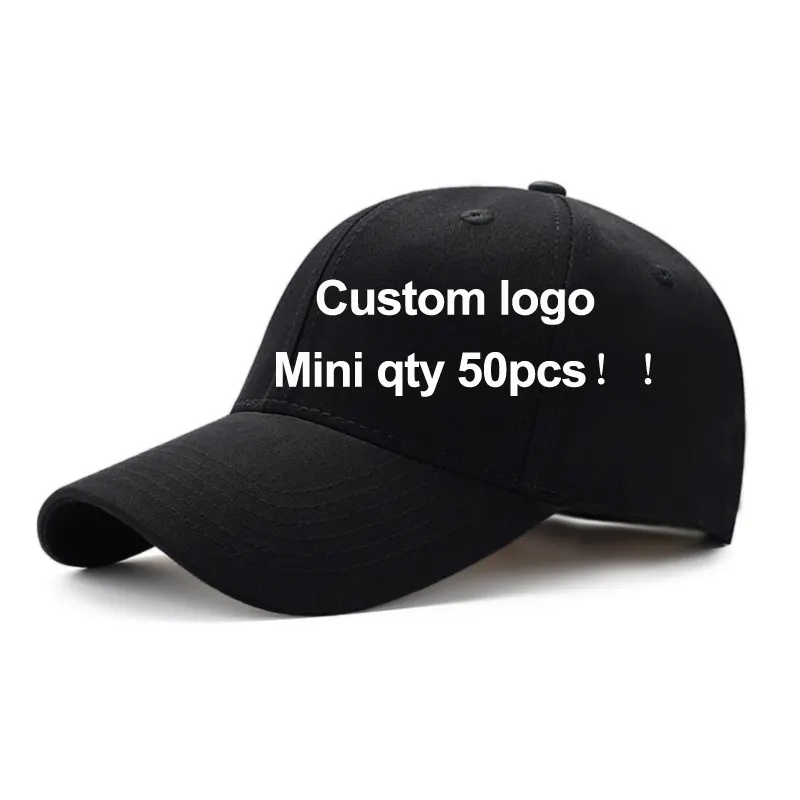 0207 100% pamuk açık rozet özel Logo 5 Panel ve 6 Panel kişiselleştirilmiş beyzbol şapkası
