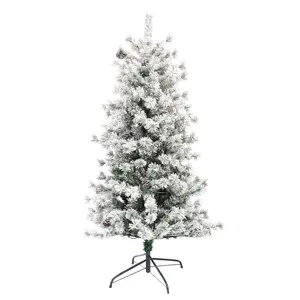 2024 novo design de fábrica de venda quente árvore de natal de 7 pés de altura com boneco de neve estatuetas para decoração de casa caprichosa