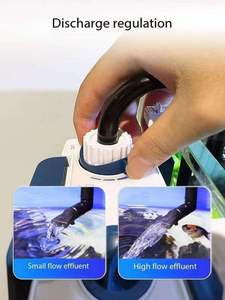 Paslanmaz Çelik Örgülü Süper Sessiz 3 Katmanlı Bakteriyel Akvaryum Filtresi, Çoklu Çıkış Modları, Küçük Balık Tankları için Akış Kontrolü - Product Image 3