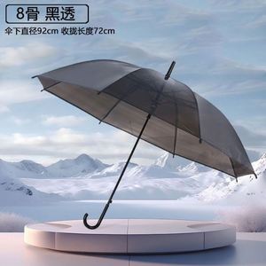Parapluie publicitaire classique coloré en gros d'usine, personnalisé, portable, transparent en PVC avec logo, pliable de haute qualité - Product Image 2