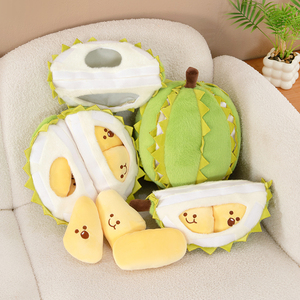 Peluche de Durián con Piezas Desmontables, Muñeco de Fruta de Simulación Creativa para Aliviar el Estrés y Regalo de Cumpleaños - Product Image 3