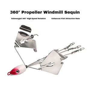 Señuelo de pesca Alabama Windmill Alabama Rig con hélice giratoria y snap, aparejo de pesca tipo paraguas para lubina, aparejos de pesca de agua dulce - Product Image 3