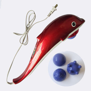 Impastare posteriore della spalla del piede del collo testa tenuto in mano elettrico delfino indietro massaggiatore - Product Image 1