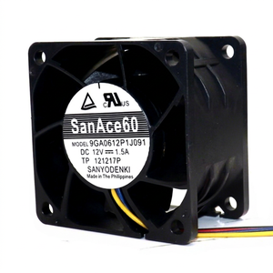 Sanyo 9GA0612P1J091 12V 1.5A 6CM Server <b>Fan</b> Two Ball Bearing 1.56W 42.5CFM <b>Computer</b> <b>Cooling</b> - Product Image 1