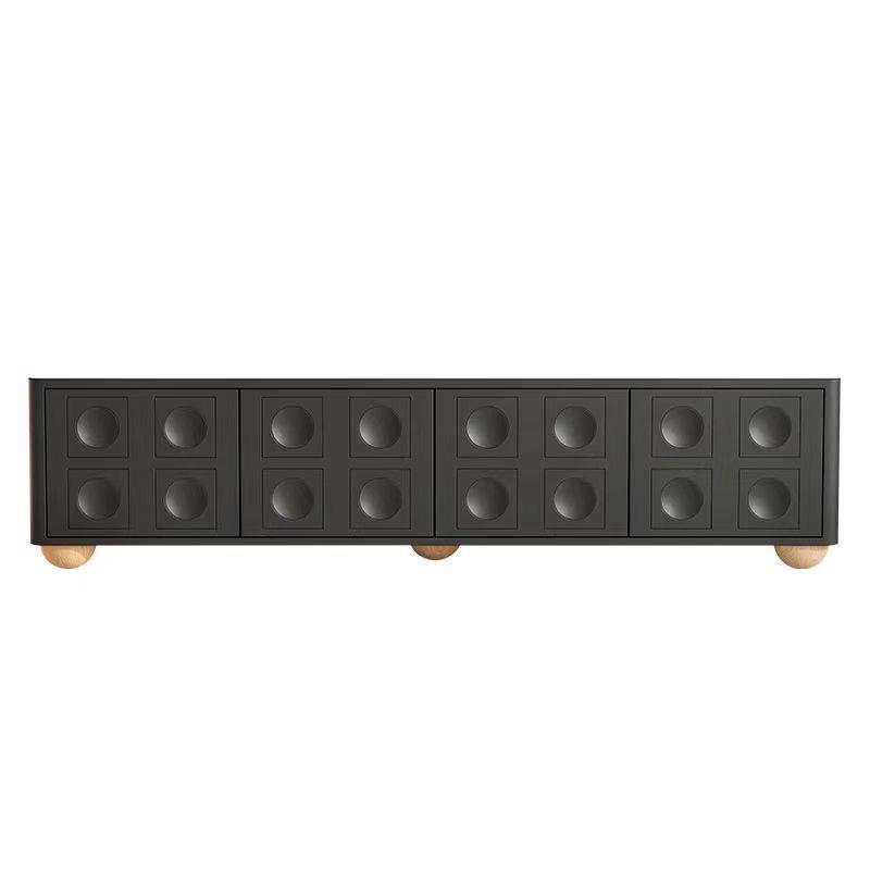 [Serie de madera maciza estilo campestre] Negro elegante