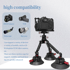 Professionnel 360 °   Support à ventouse panoramique, bras magique réglable avec rotule à verrouillage rapide pour GoPro Hero, Insta360 X3, DSLR - Product Image 4