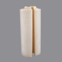 Brosse rotative industrielle à deux pièces, à poils en nylon, à rangées de poils décalées, pour polissage et nettoyage anti-poussière, fournisseur OEM