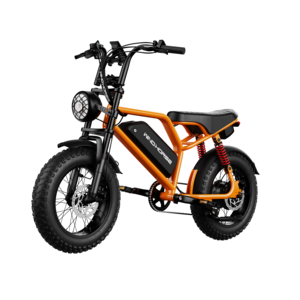 Bicicleta Eléctrica Vintage Fatbike de 750W 48V 15.6ah con Motor Trasero sin Escobillas, Cuadro de Acero, Batería de Litio de Largo Alcance y Alta Velocidad (Stock en EE. UU.) - Product Image 1