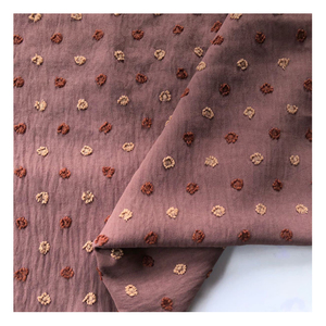 Tela Jacquard Crepé de Dos Tonos con Flores Cortadas, Tejido CEY 180D, Bordado CEY, Tela Uragiri con Flujo de Aire para Vestidos - Product Image 4