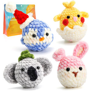 Venta al por mayor DIY animales plantas regalo muñeca tejida Kit de <span class=keywords><strong>ganchillo</strong></span> hecho <span class=keywords><strong>a</strong></span> mano con vídeo <span class=keywords><strong>paso</strong></span> <span class=keywords><strong>a</strong></span> <span class=keywords><strong>paso</strong></span> para principiantes - Product Image 4