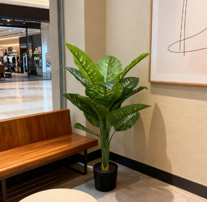 <span class=keywords><strong>ต้น</strong></span>ไม้ปลอมสีเขียวตลอดปีเทียมสำหรับตกแต่งห้องนั่งเล่นในร่มชั้นดอกไม้<span class=keywords><strong>บอน</strong></span>ไซขนาดใหญ่ - Product Image 3