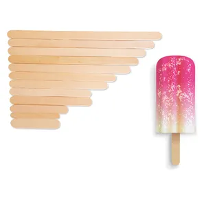 Professional suppliers Eco-friendly 65mm 93mm 114mm Ice Cream Popsicle Stick For Ice Cream