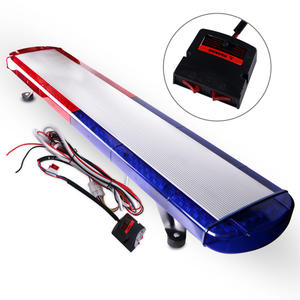 Barra <span class=keywords><strong>de</strong></span> Luces LED Roja y Azul <span class=keywords><strong>de</strong></span> 96W, 96 LED, Baliza <span class=keywords><strong>de</strong></span> Seguridad <span class=keywords><strong>de</strong></span> Emergencia, Luz <span class=keywords><strong>de</strong></span> Advertencia para Camiones, Luces Estroboscópicas para <span class=keywords><strong>Ambulancias</strong></span>, 12V - 24V - Product Image 1