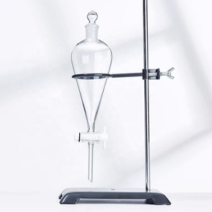Verrerie de laboratoire 60 125 250mL Entonnoir séparé en forme de poire avec robinet en PTFE ou en verre - Product Image 1