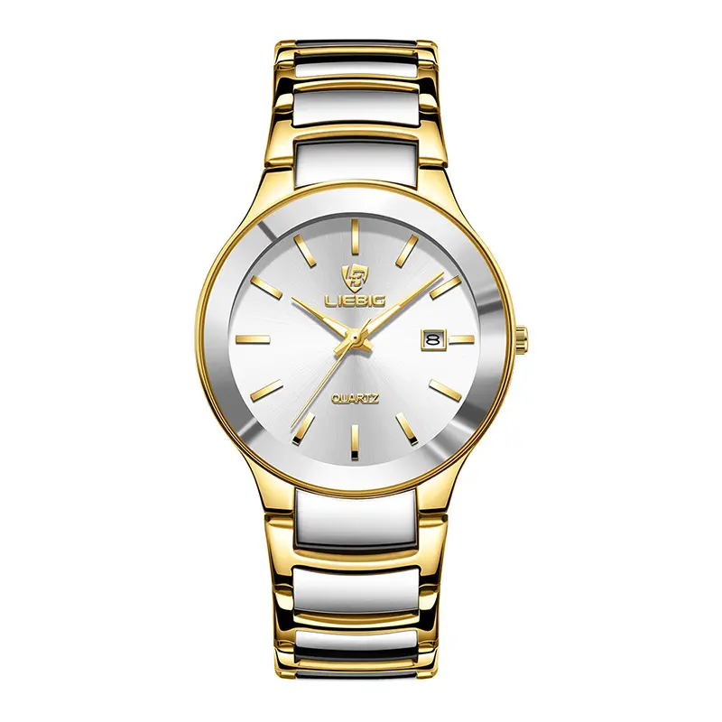 L1034 Luxury Couple Watch For Lover Gold stainless steel girl watch 2023 Water Resistant kadin kol saati watches jam tanga