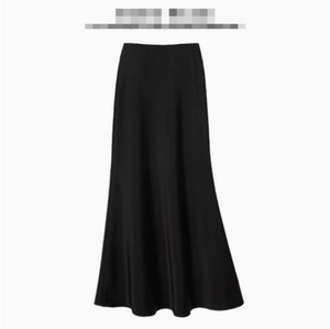 <span class=keywords><strong>Jupe</strong></span> <span class=keywords><strong>longue</strong></span> en satin d'été 2026 pour femme, <span class=keywords><strong>taille</strong></span> <span class=keywords><strong>haute</strong></span>, coupe ajustée, style coréen, couleur unie champagne et noir, <span class=keywords><strong>jupe</strong></span> midi pour femme - Product Image 6